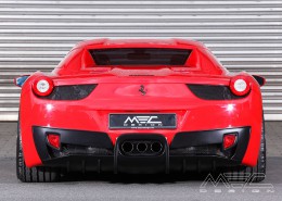 MEC Design Ferrari 458 rear diffuser, with underride protection, 3 piece