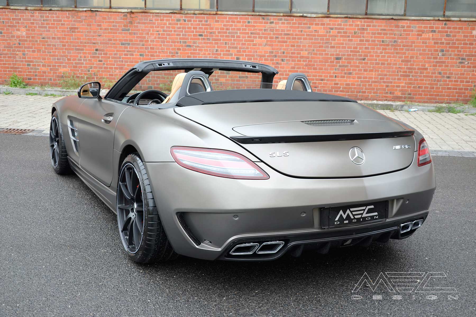 Sls Class With Roadster Matt Grey And Black Series Style